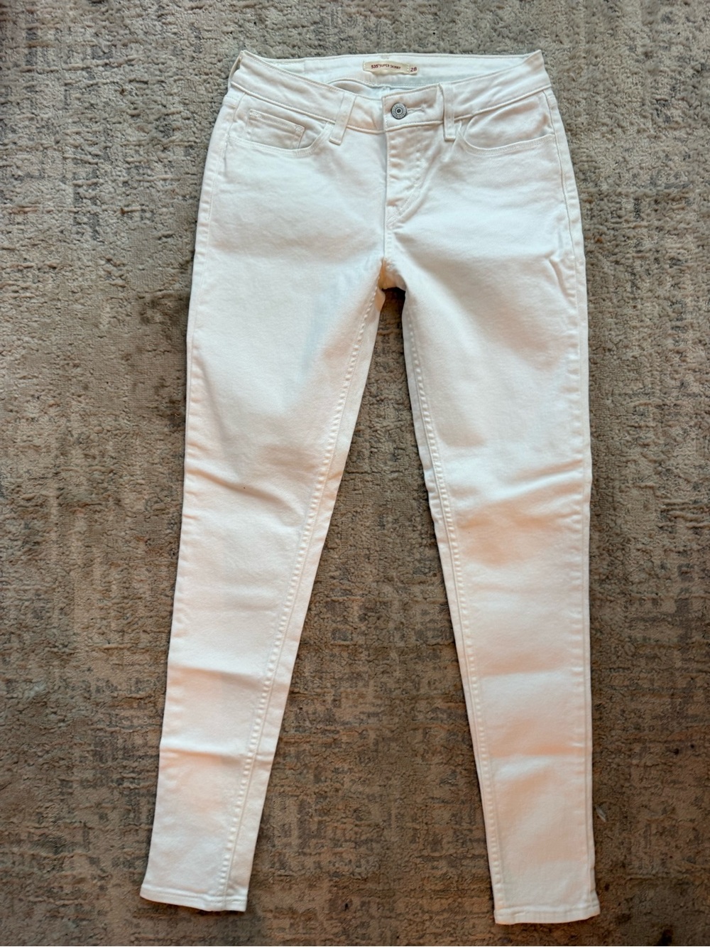 Women's Levi’s White Super Slim Stretch Jeans